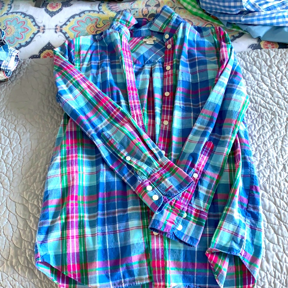 Plaid Boyfriend Button Down
